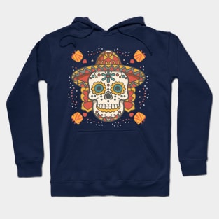 cinco de mayo skull graphic Hoodie